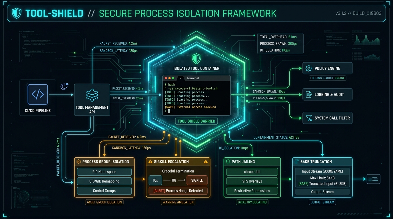 Tool-Shield Subprocess Sandbox Architecture